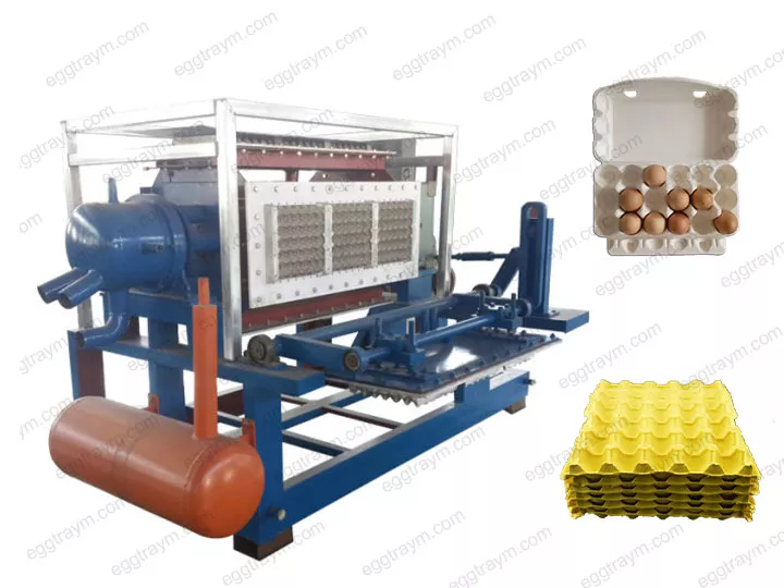 Semi-Automatic 1500PC/H Egg Tray Making Machine For Sale