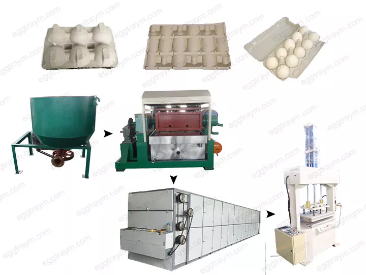 Egg Carton Production Line Paper Tray Making Machines