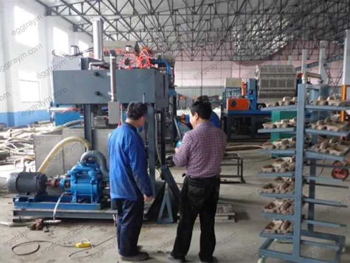 After service of egg tray making machine