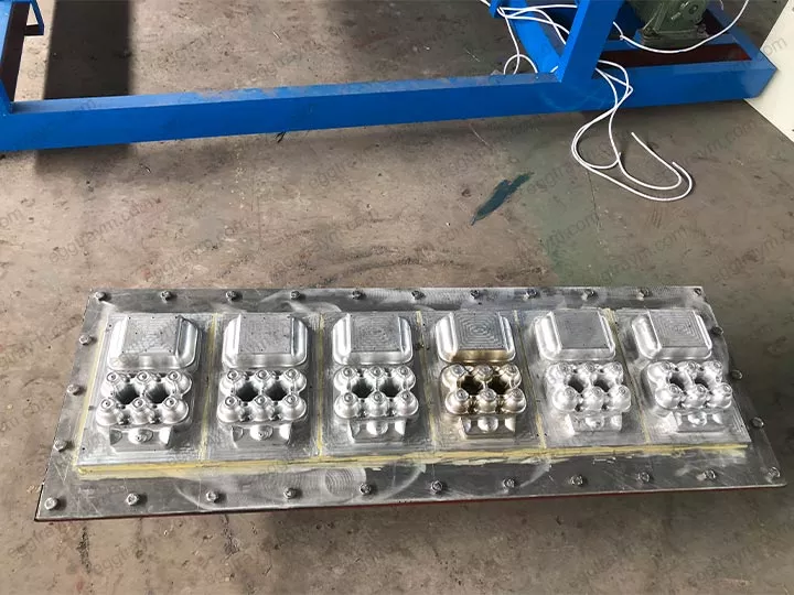 moule de la machine de fabrication de plateaux à œufs en pulpe 