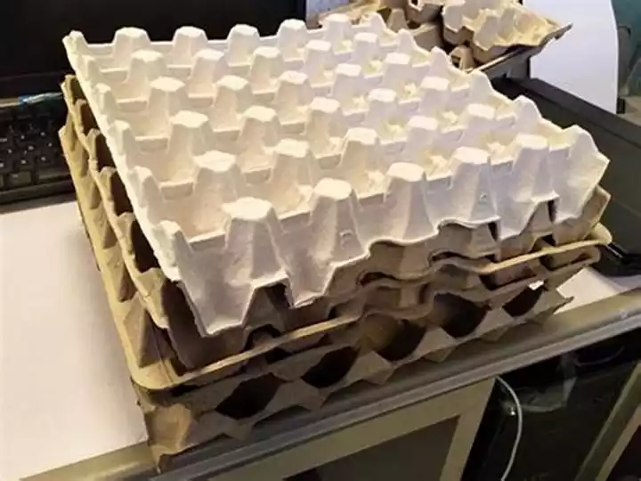 Paper egg tray production