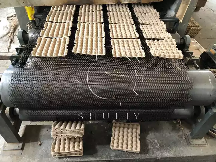 Egg trays production