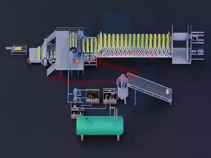 Egg tray machine plant