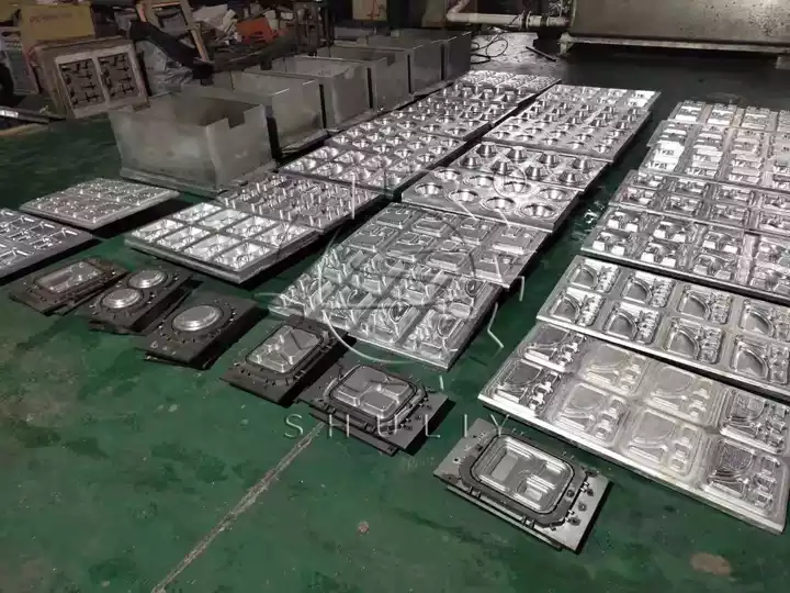 Invest In Apple Tray Making Machine: Eco-Friendly Solution For Fruit Packaging 2 μηχανή δίσκου χαρτιού διαφορετικά καλούπια