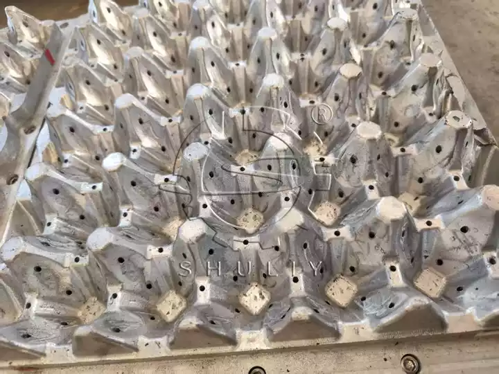 Aluminum egg tray mold