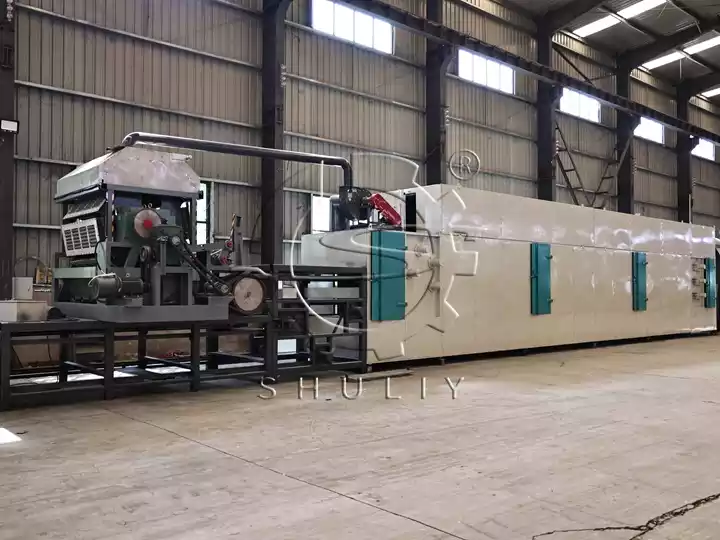 Paper egg tray production line