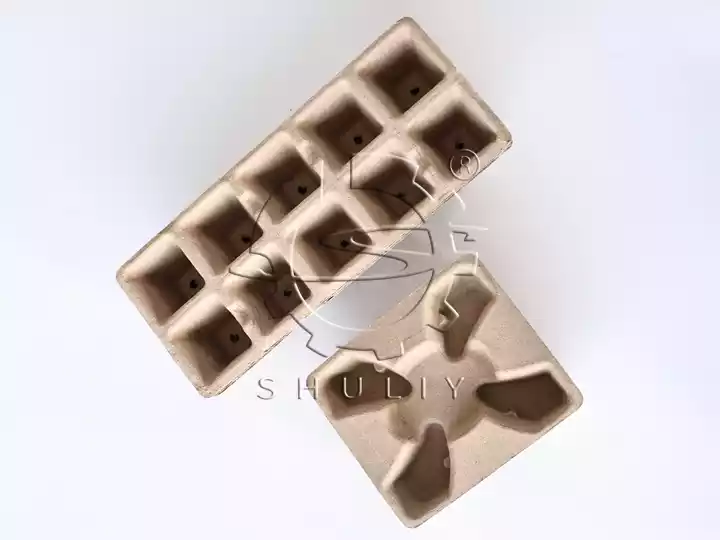 Sustainable egg packaging tray